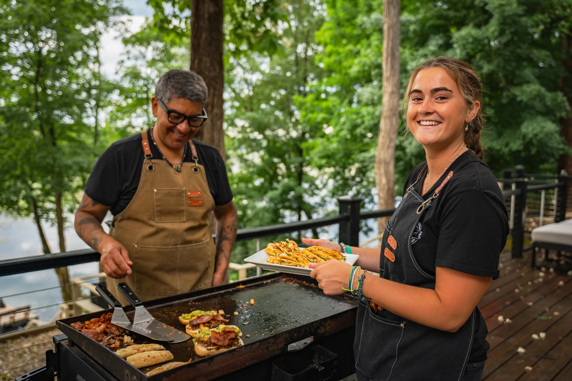 The Madrez! team serving at an event